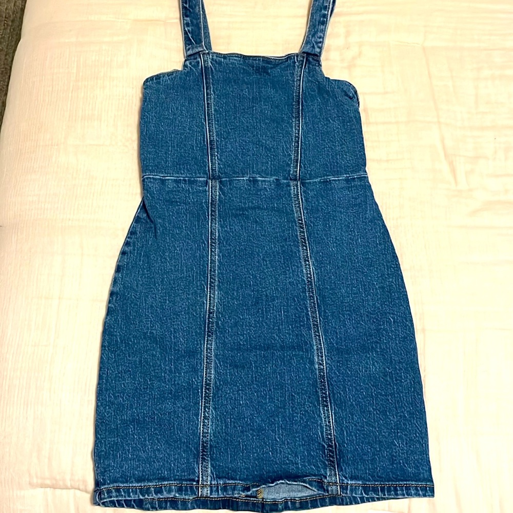 Girls Jean overall skirt